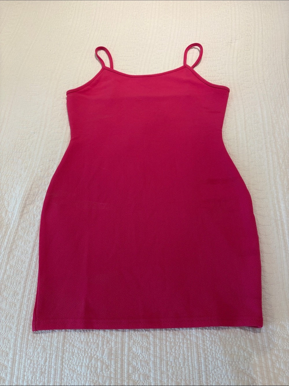 Hot Pink Spaghetti Strap Bodycon Dress